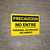 Caution: Authorized Personnel Do Not Enter Spanish Landscape - Wall Sign