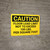 Caution: Floor Load Limit 100 Lbs Landscape - Wall Sign