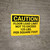 Caution: Floor Load Limit 125 Lbs Landscape - Wall Sign