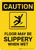 Caution: Floor May Be Slippery When Wet with Icon Portrait - Wall Sign