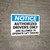 Notice: Authorized Drivers Only Landscape - Wall Sign