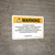 Warning: Prop 65 Ethylene Dichloride (1,2-Dichloroethane) - Wall Sign