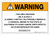Warning: Prop 65 Me-A-Alpha-C(2-Amino-3-Methyl-9H-Pyrido[2,3-B]Indole) - Wall Sign