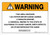 Warning: Prop 65 1 -[(5-Nitrofurfurylidene)-Amino]-2-Imidazolidinone - Wall Sign