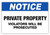 Notice - Violators Prosecuted Label