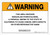 Warning: Prop 65 Midazolam Hydrochloride - Wall Sign