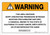 Warning: Prop 65 MOPP (Vincristine-Prednisone-NitrogenMustard-Procarbazine Mixture) - Wall Sign
