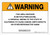 Warning: Prop 65 N-Methylpyrrolidone - Wall Sign
