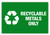 Recyclable metals only