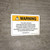 Warning: Prop 65 Nitrogen Mustard Hydrochloride (Mechlorethamine Hydrochloride) - Wall Sign