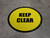 Keep Clear - Floor Sign
