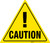 Caution Yield Floor Sign