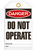 Danger Do Not Operate Tags