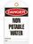 Danger Non Potable Tags