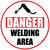 Danger Welding Area Floor Sign
