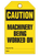 Caution Machine Work Tags