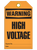 Warning High Voltage Tags