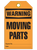 Warning Moving Parts Tags