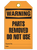 Warning Parts Removed Tags