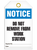 Notice Work Station Tags
