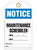 Notice Maint Schedule Tags