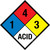NFPA Diamond 704: 1-4-3 ACID - Wall Sign