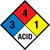 NFPA Diamond 704: 3-4-1 ACID - Wall Sign