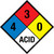 NFPA Diamond 704: 4-3-0 ACID - Wall Sign
