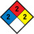 NFPA Diamond 704: 2-2-2 - Wall Sign