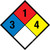 NFPA Diamond 704: 3-1-4 - Wall Sign