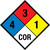 NFPA Diamond 704: 4-3-1 COR - Wall Sign
