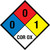 NFPA Diamond 704: 0-0-1 COR OX - Wall Sign