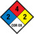 NFPA Diamond 704: 2-4-2 COR OX - Wall Sign