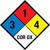 NFPA Diamond 704: 3-1-4 COR OX - Wall Sign