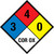 NFPA Diamond 704: 3-4-0 COR OX - Wall Sign