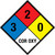 NFPA Diamond 704: 3-2-0 COR OXY - Wall Sign