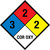 NFPA Diamond 704: 3-2-2 COR OXY - Wall Sign