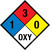 NFPA Diamond 704: 1-3-0 OXY - Wall Sign