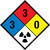 NFPA Diamond 704: 3-3-0 RAD - Wall Sign