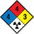 NFPA Diamond 704: 4-4-3 RAD - Wall Sign