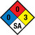 NFPA Diamond 704: 0-0-3 SA - Wall Sign