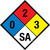 NFPA Diamond 704: 0-2-3 SA - Wall Sign