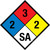 NFPA Diamond 704: 2-3-2 SA - Wall Sign