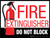 Fire Extinguisher - Do Not Block - Floor Sign