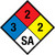 NFPA Diamond 704: 3-2-2 SA - Wall Sign