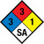 NFPA Diamond 704: 3-3-1 SA - Wall Sign