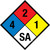 NFPA Diamond 704: 4-2-1 SA - Wall Sign