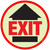 Glow in the Dark Exit Floor SIgn