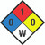 NFPA Diamond 704: 0-1-0 W - Wall Sign