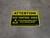 Floor Sign - Attention ESD Control Area (Black Background)